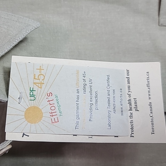 Men's Hemp/OC Long Sleeve Dress Shirt Extra Large - Picture 3 of 9